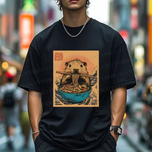 Guinea Pig Ramen Japanese Style Classic Tee