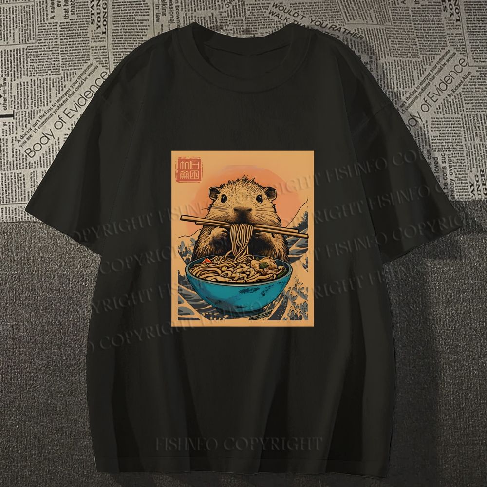 Guinea Pig Ramen Japanese Style Classic Tee