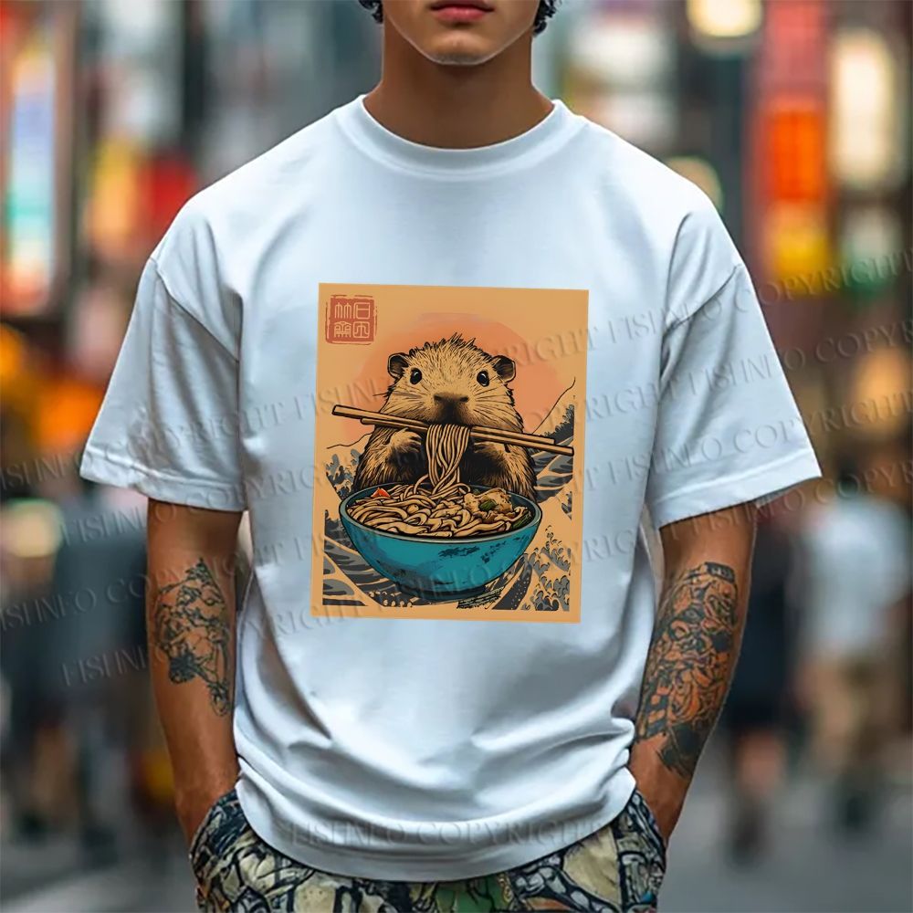 Guinea Pig Ramen Japanese Style Classic Tee