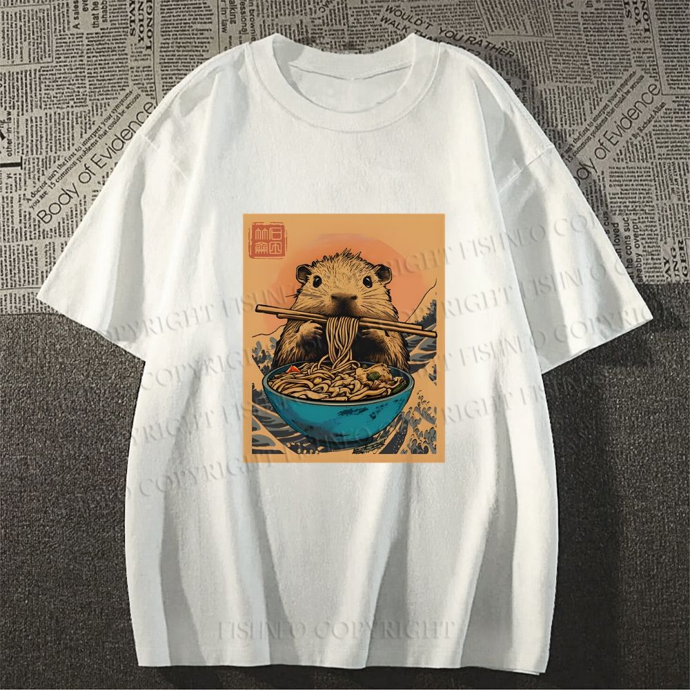 Guinea Pig Ramen Japanese Style Classic Tee