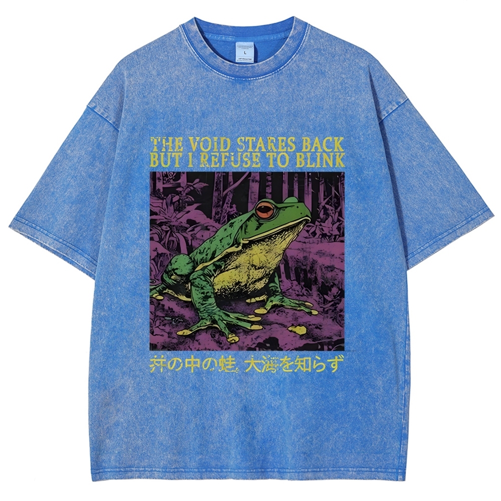 The Void Stares I Refuse To Blink Washed T-Shirt