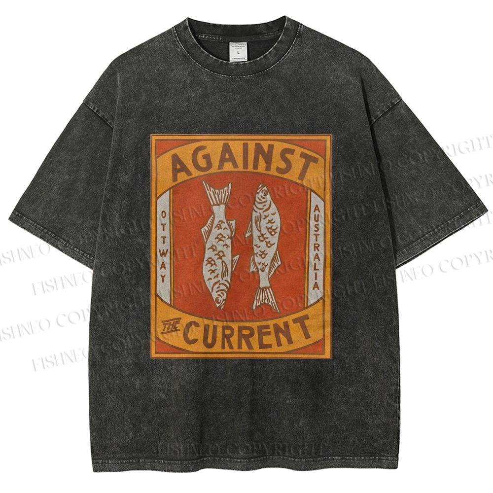 Unisex Against The Current Printed Washed Tee