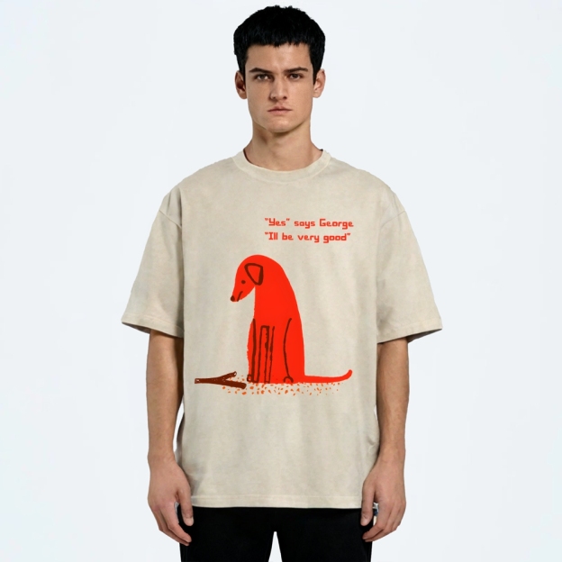 Unisex I'll Be Very Good Dog Printed Washed Tee