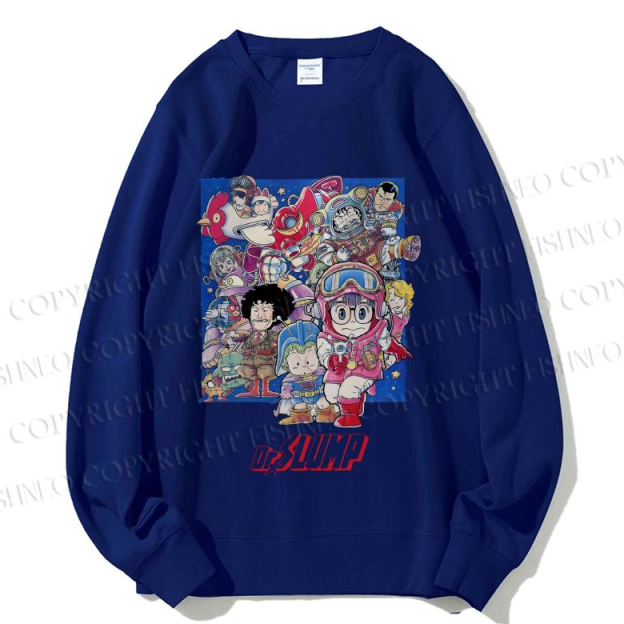 Unisex Japanese Arale Norimaki Anime Printed Sweatshirt