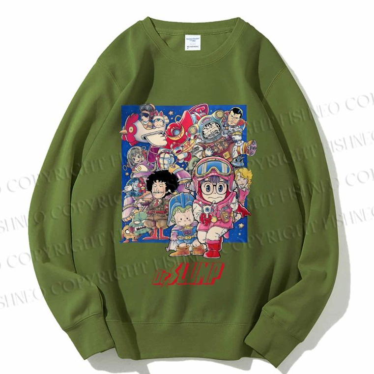 Unisex Japanese Arale Norimaki Anime Printed Sweatshirt