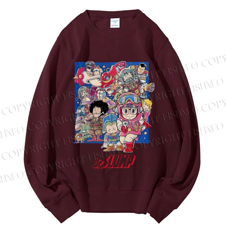 Unisex Japanese Arale Norimaki Anime Printed Sweatshirt