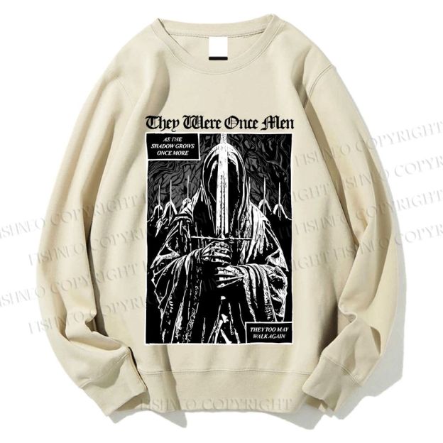 Unisex They Were Once Men Vintage Printed Sweatshirt