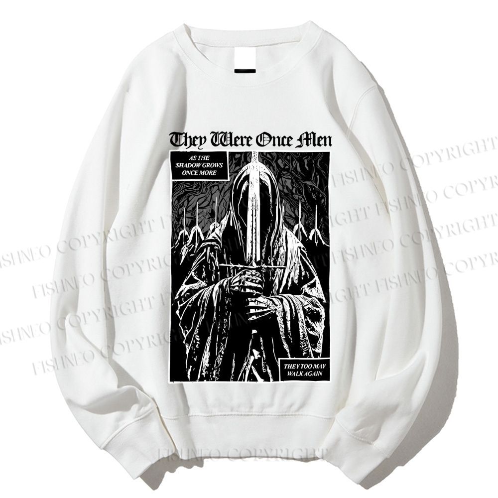 Unisex They Were Once Men Vintage Printed Sweatshirt