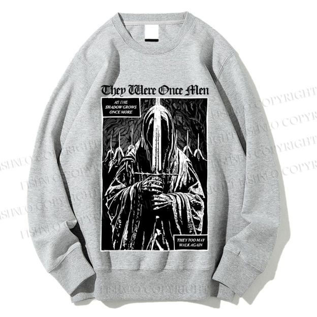 Unisex They Were Once Men Vintage Printed Sweatshirt