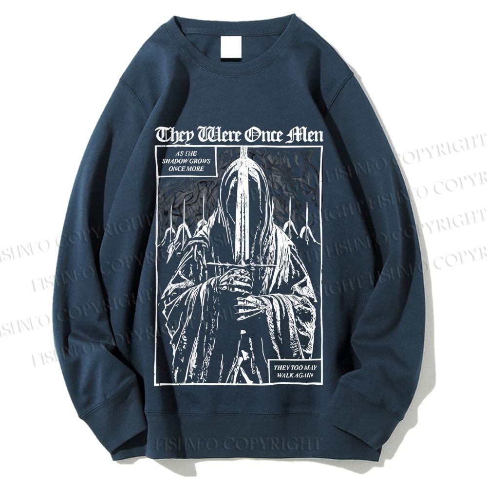 Unisex They Were Once Men Vintage Printed Sweatshirt
