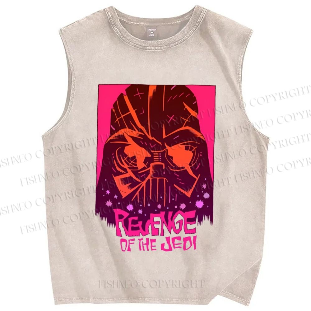 Unisex Star Wars Revenge of The Jedi Printed Washed Tank Top