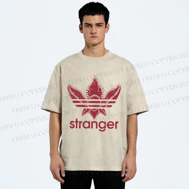 Unisex Stranger Things Printed Washed Tee