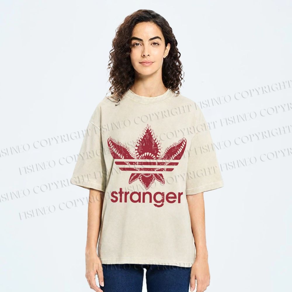 Unisex Stranger Things Printed Washed Tee