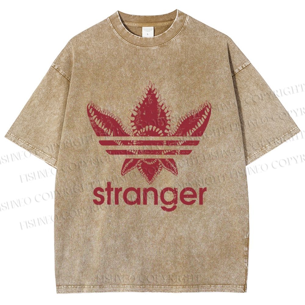 Unisex Stranger Things Printed Washed Tee