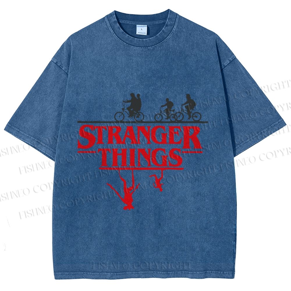 Unisex Stranger Things Printed Washed Tee
