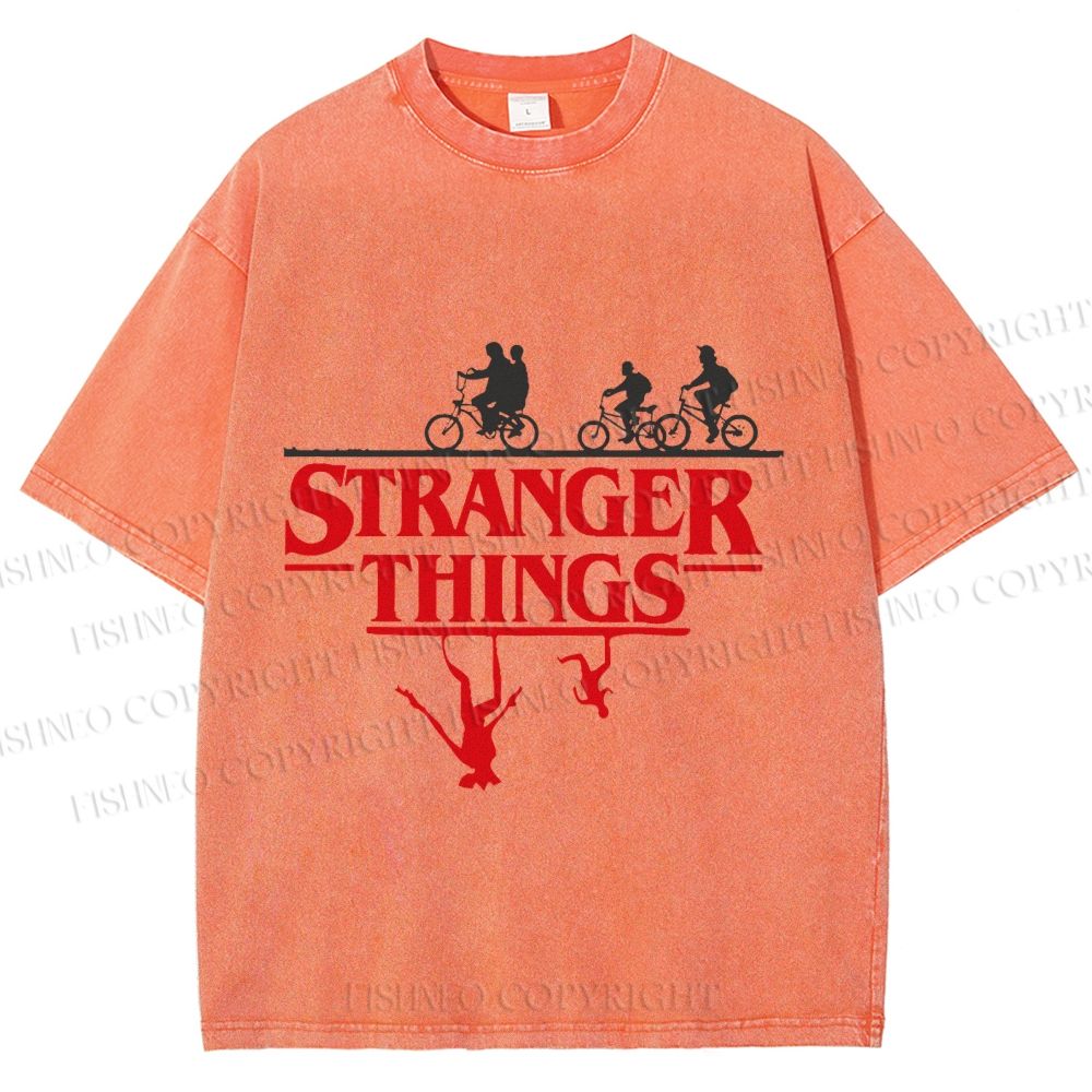 Unisex Stranger Things Printed Washed Tee