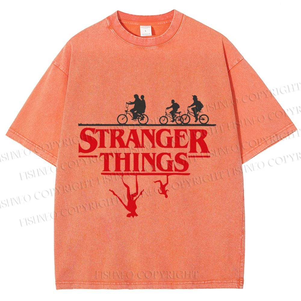 Unisex Stranger Things Printed Washed Tee