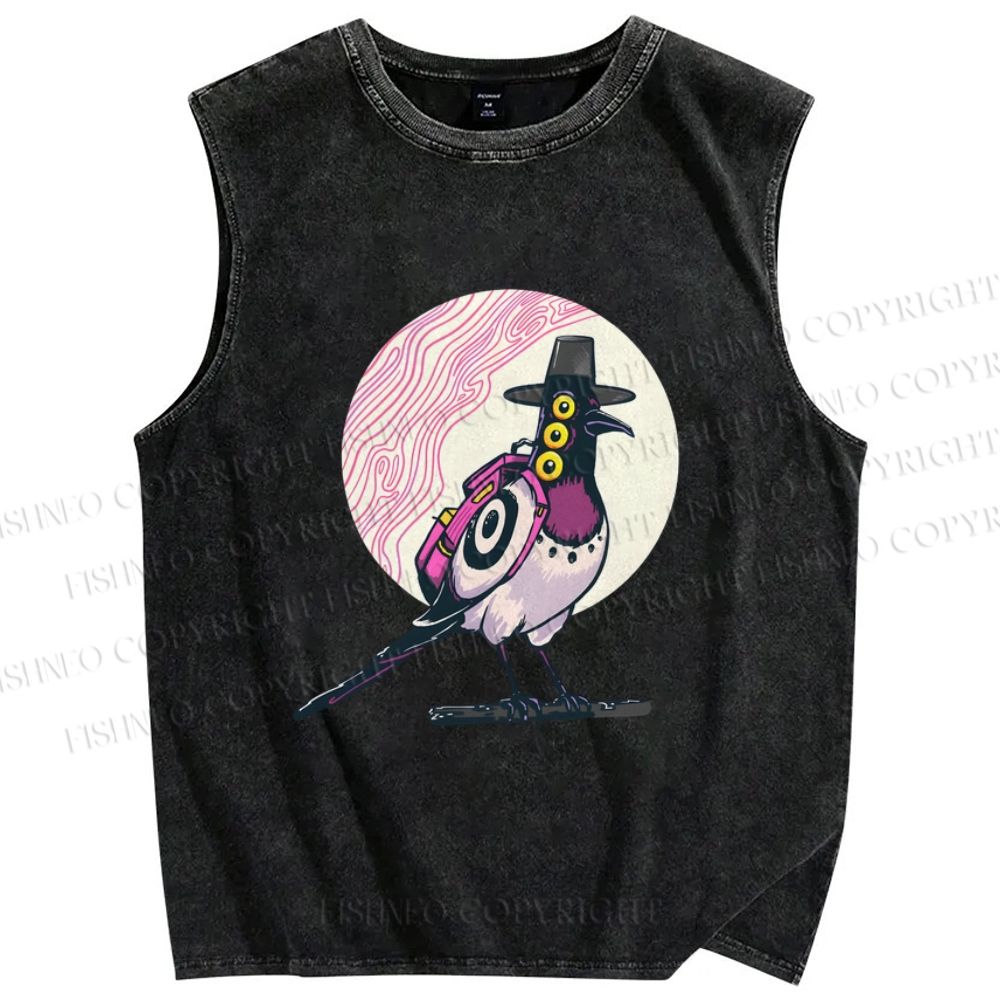 Unisex Sussy Printed Washed Tank Top