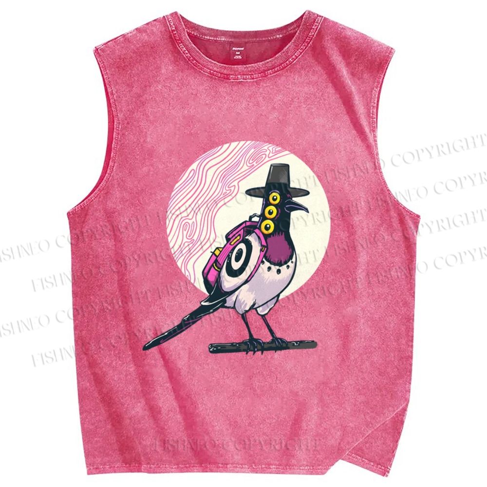 Unisex Sussy Printed Washed Tank Top