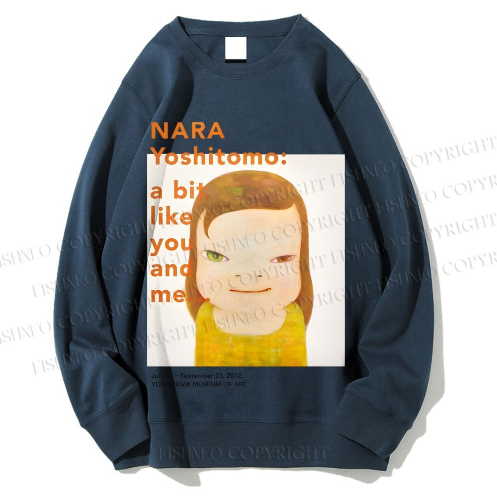 Unisex Yoshitomo Nara Girl Printed Sweatshirt