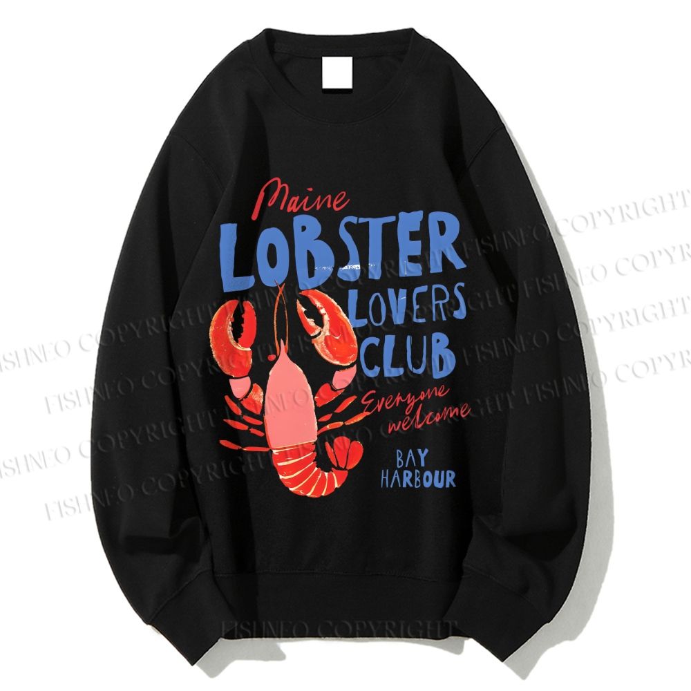Unisex Maine Lobster Lovers Club Printed Sweatshirt