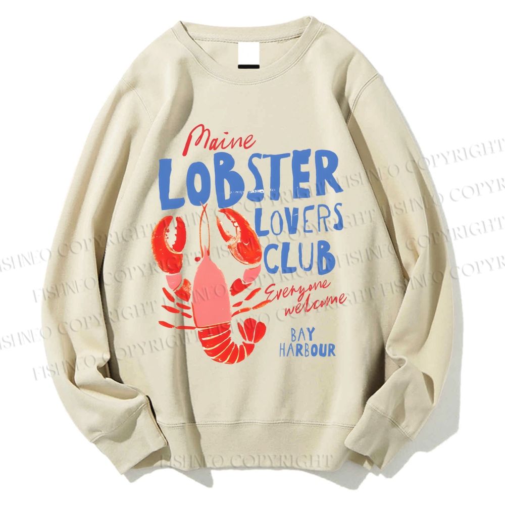 Unisex Maine Lobster Lovers Club Printed Sweatshirt