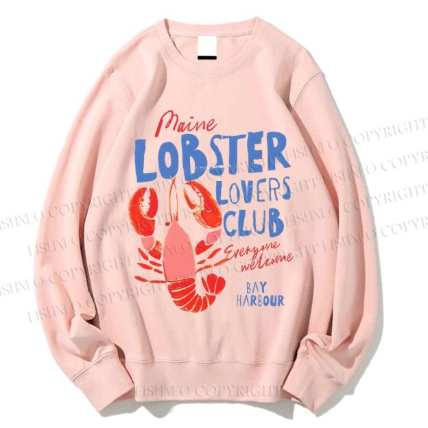 Unisex Maine Lobster Lovers Club Printed Sweatshirt