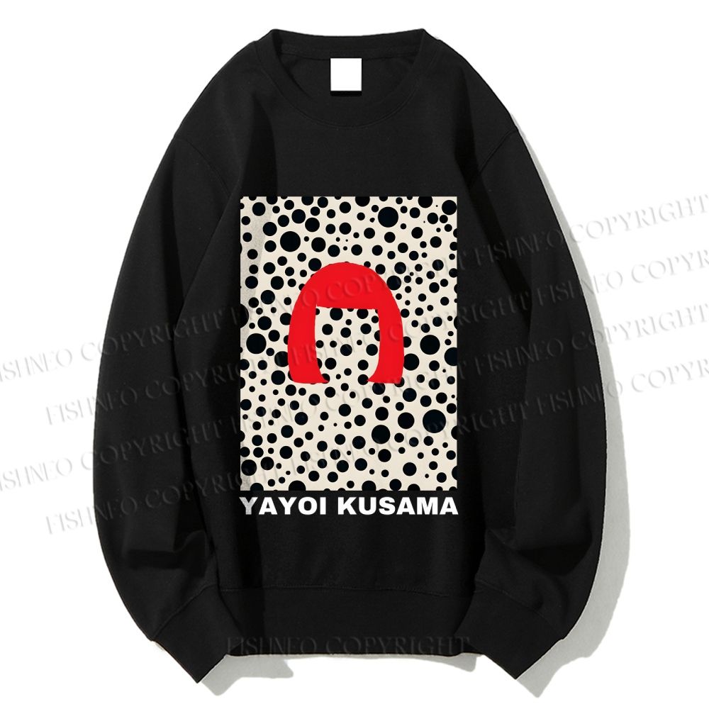 Unisex Yayoi Kusama Printed Sweatshirt
