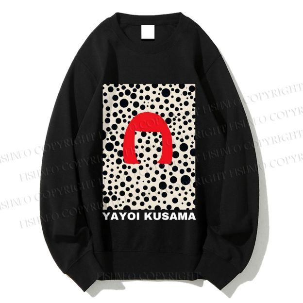 Unisex Yayoi Kusama Printed Sweatshirt