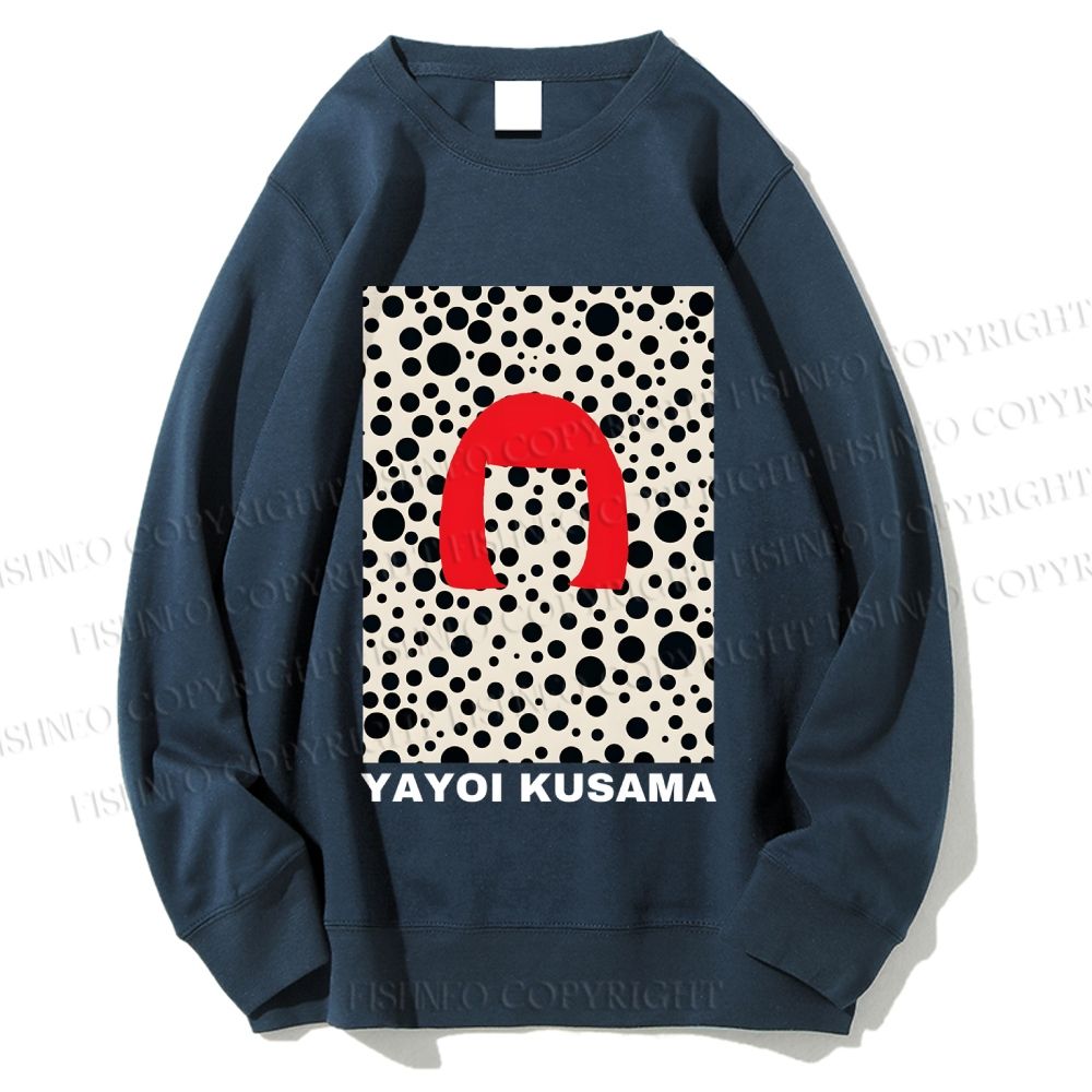 Unisex Yayoi Kusama Printed Sweatshirt