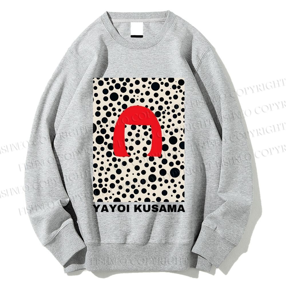 Unisex Yayoi Kusama Printed Sweatshirt