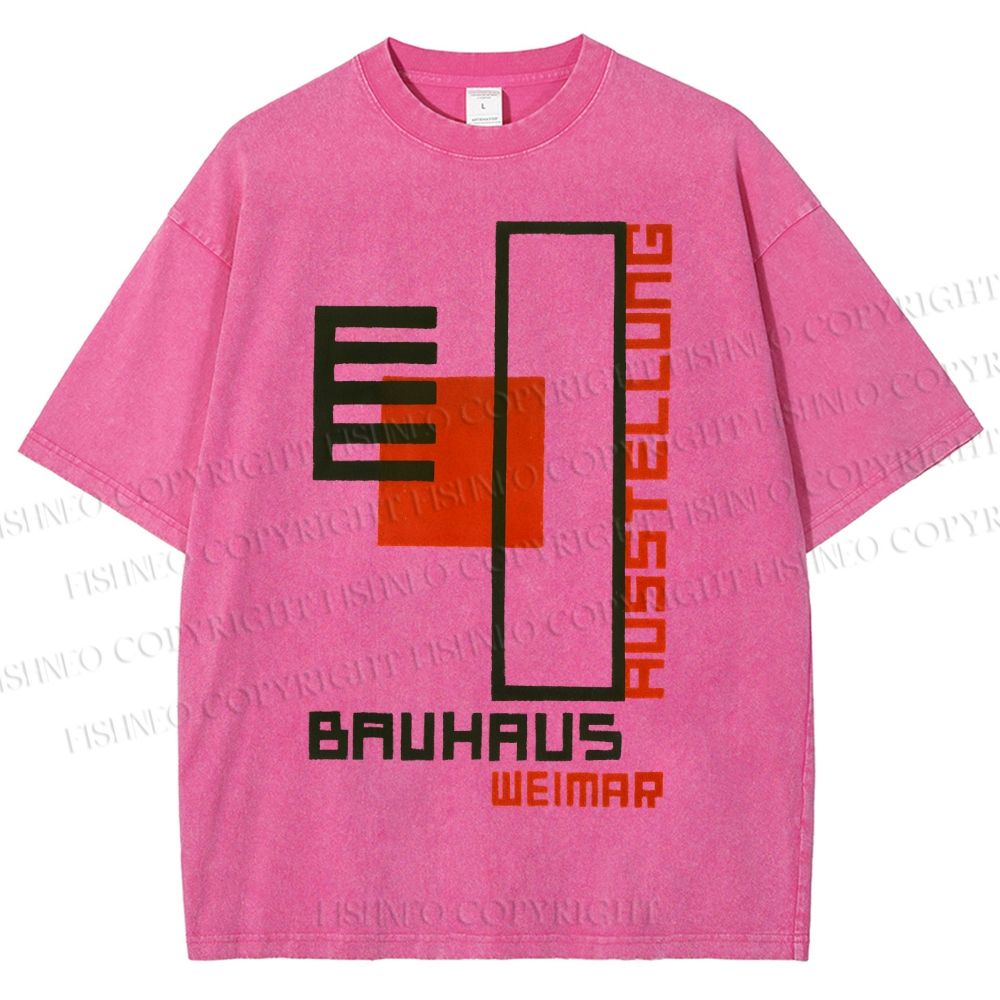Unisex Bauhaus Weimar Printed Washed Tee