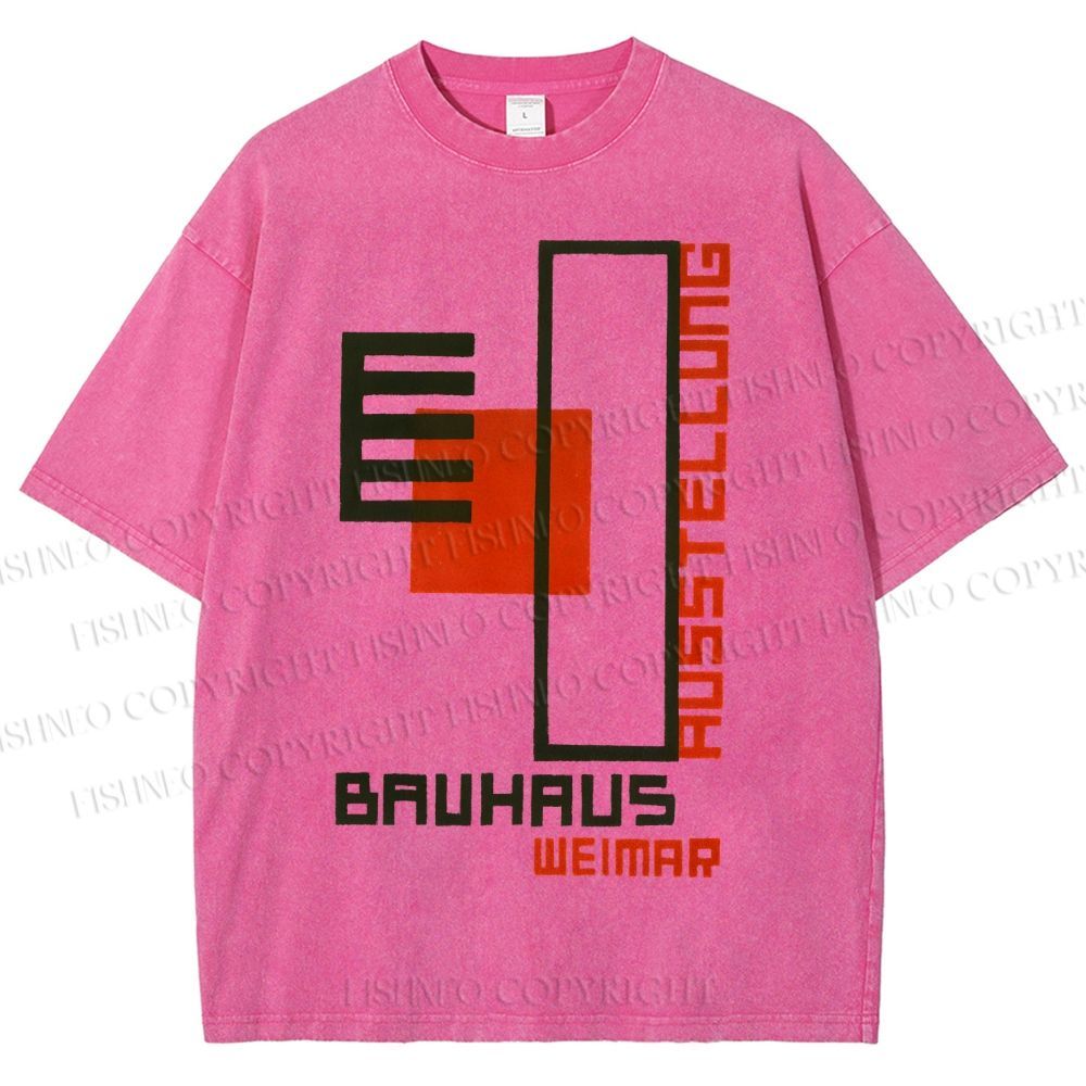 Unisex Bauhaus Weimar Printed Washed Tee