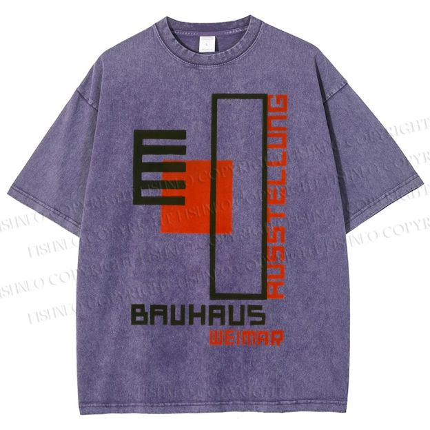 Unisex Bauhaus Weimar Printed Washed Tee