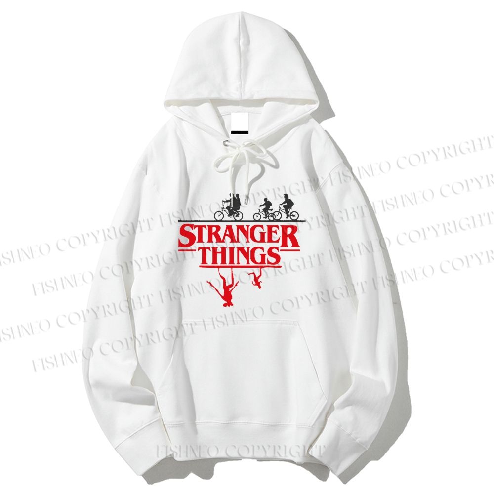 Unisex Casual Cotton Stranger Things Printed Hoodie