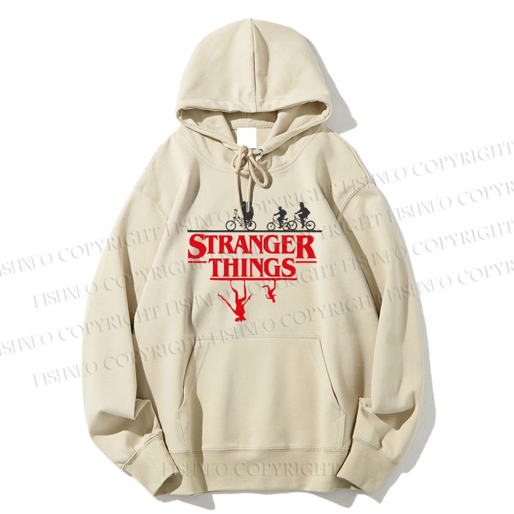 Unisex Casual Cotton Stranger Things Printed Hoodie