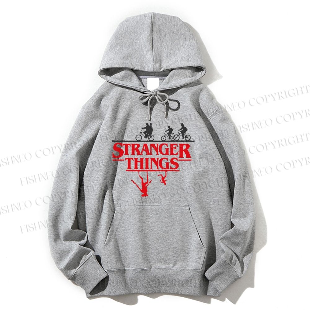 Unisex Casual Cotton Stranger Things Printed Hoodie