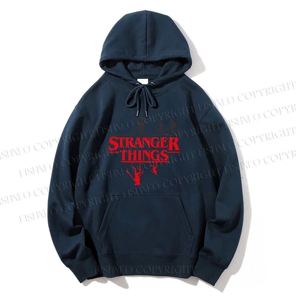Unisex Casual Cotton Stranger Things Printed Hoodie