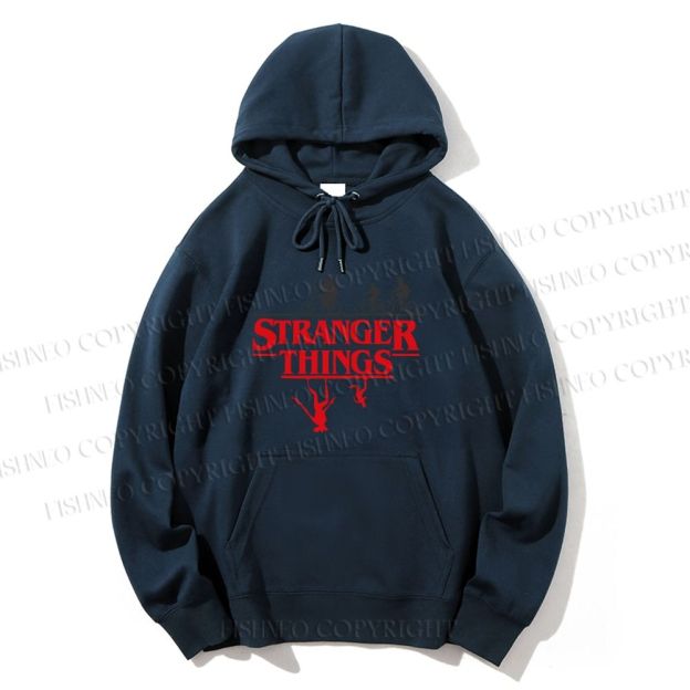 Unisex Casual Cotton Stranger Things Printed Hoodie