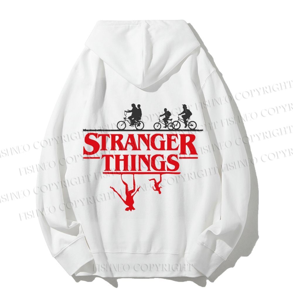 Unisex Casual Cotton Stranger Things Printed Hoodie
