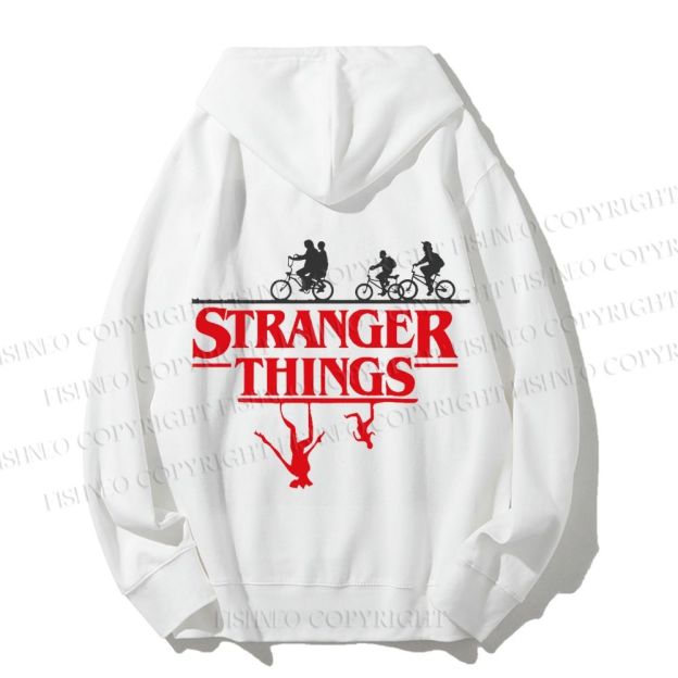 Unisex Casual Cotton Stranger Things Printed Hoodie