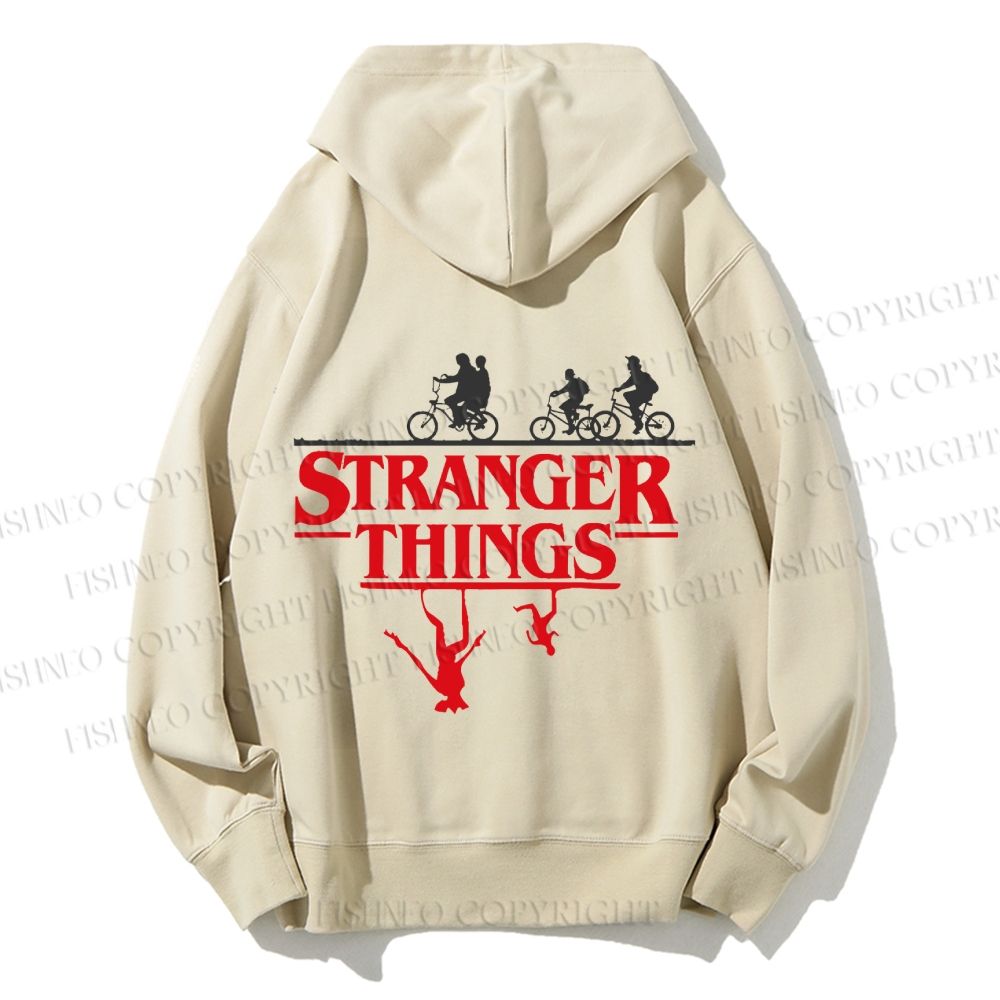 Unisex Casual Cotton Stranger Things Printed Hoodie