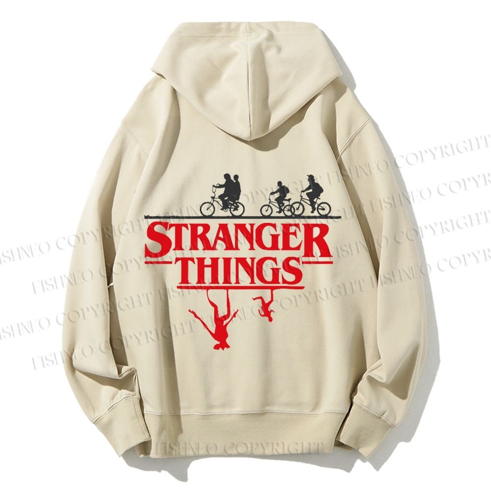 Unisex Casual Cotton Stranger Things Printed Hoodie