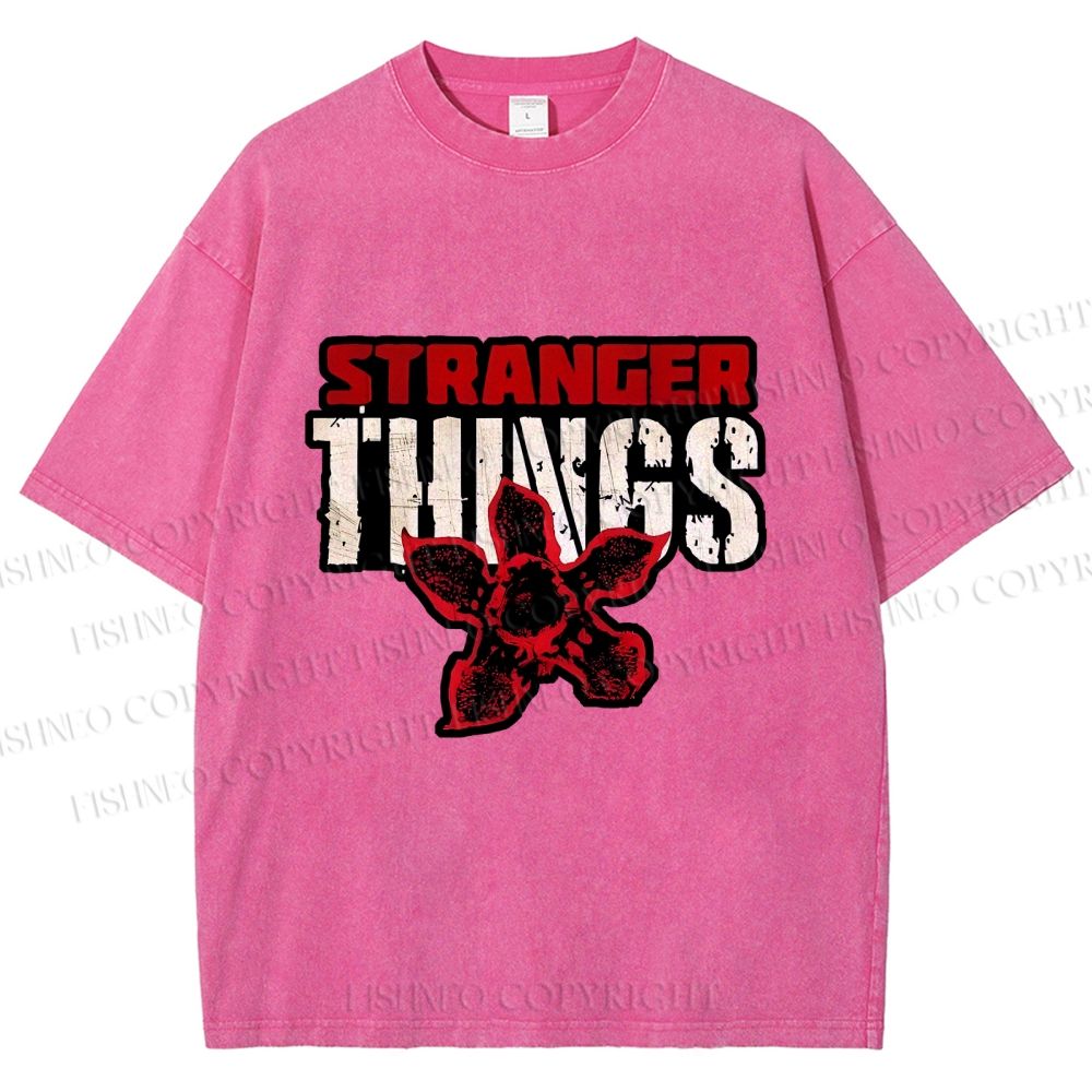 Unisex Stranger Things Printed Washed Tee