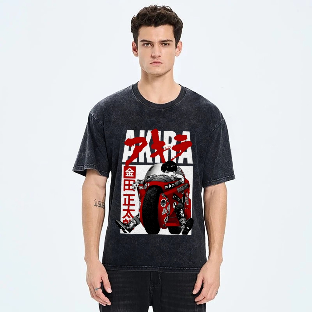Akira Vintage Wash Japanese Design T-Shirt