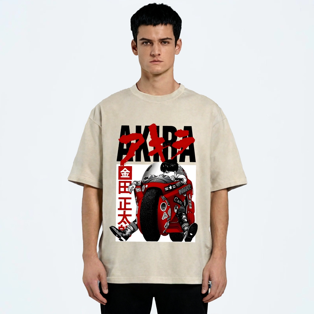 Akira Vintage Wash Japanese Design T-Shirt