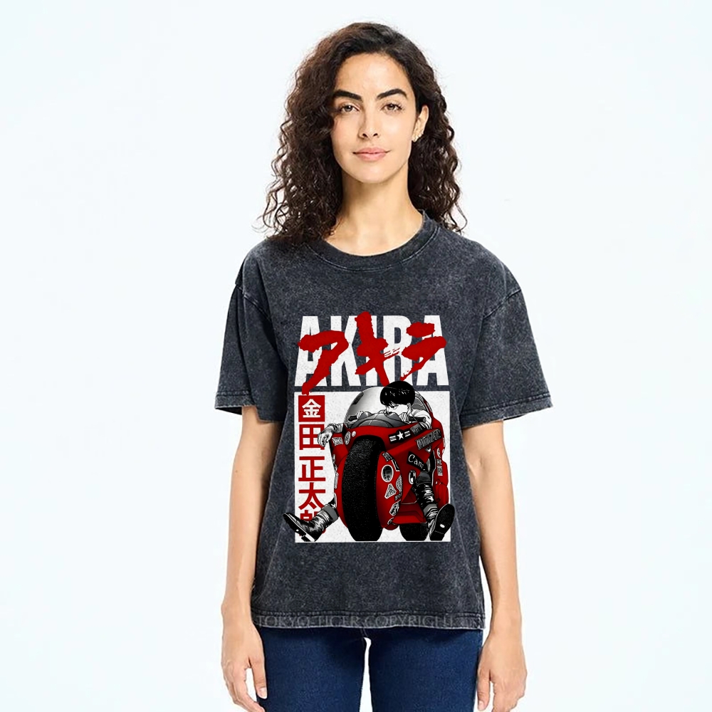 Akira Vintage Wash Japanese Design T-Shirt