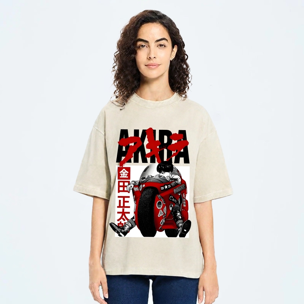 Akira Vintage Wash Japanese Design T-Shirt