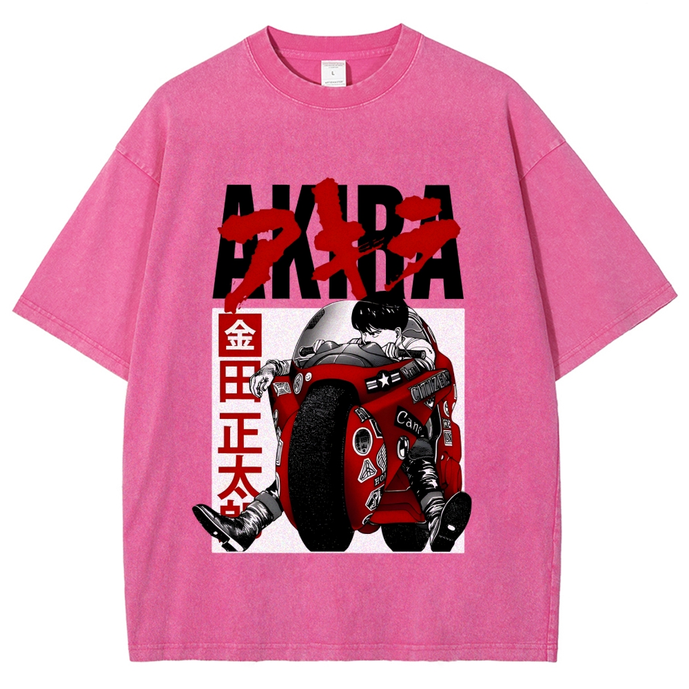 Akira Vintage Wash Japanese Design T-Shirt