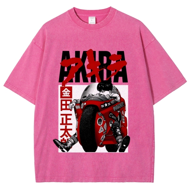 Akira Vintage Wash Japanese Design T-Shirt